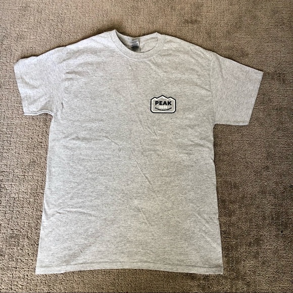Peak 2020 Gray Cotton Blend Tee Size Medium - Picture 1 of 7